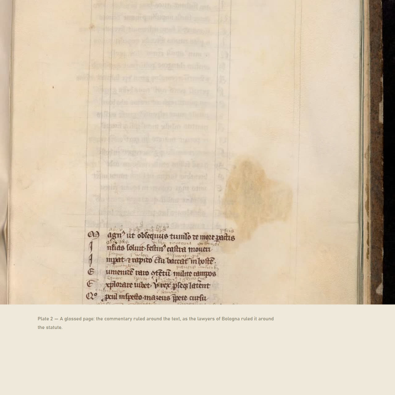 A square page from THE MARGIN with a pull quote and rotated marginal text.